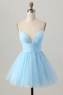 AABEI DRESS For Women Short Prom Dress A Line V Neck Spaghetti Straps Backless Sparkle Affordable Hot Sale Homecoming Dress