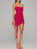 AABEI DRESS For Women Short Prom Dress Chic Sheath Spaghetti Straps Layering Ruffled Affordable Hot Sale Homecoming Dress