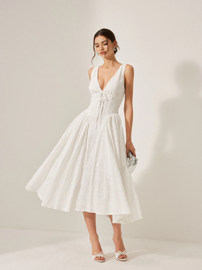 AABEI DRESS Formal Wear Dresses A Line Deep V Neck Sleeveless Lace Back Lace-Up Dress Exquisite Hot Sale Prom Dress