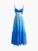 AABEI DRESS Formal Wear Dresses A Line Spaghetti Strap Backless Cutout Pleated Cute Long Dress Hot Sale Prom Dress
