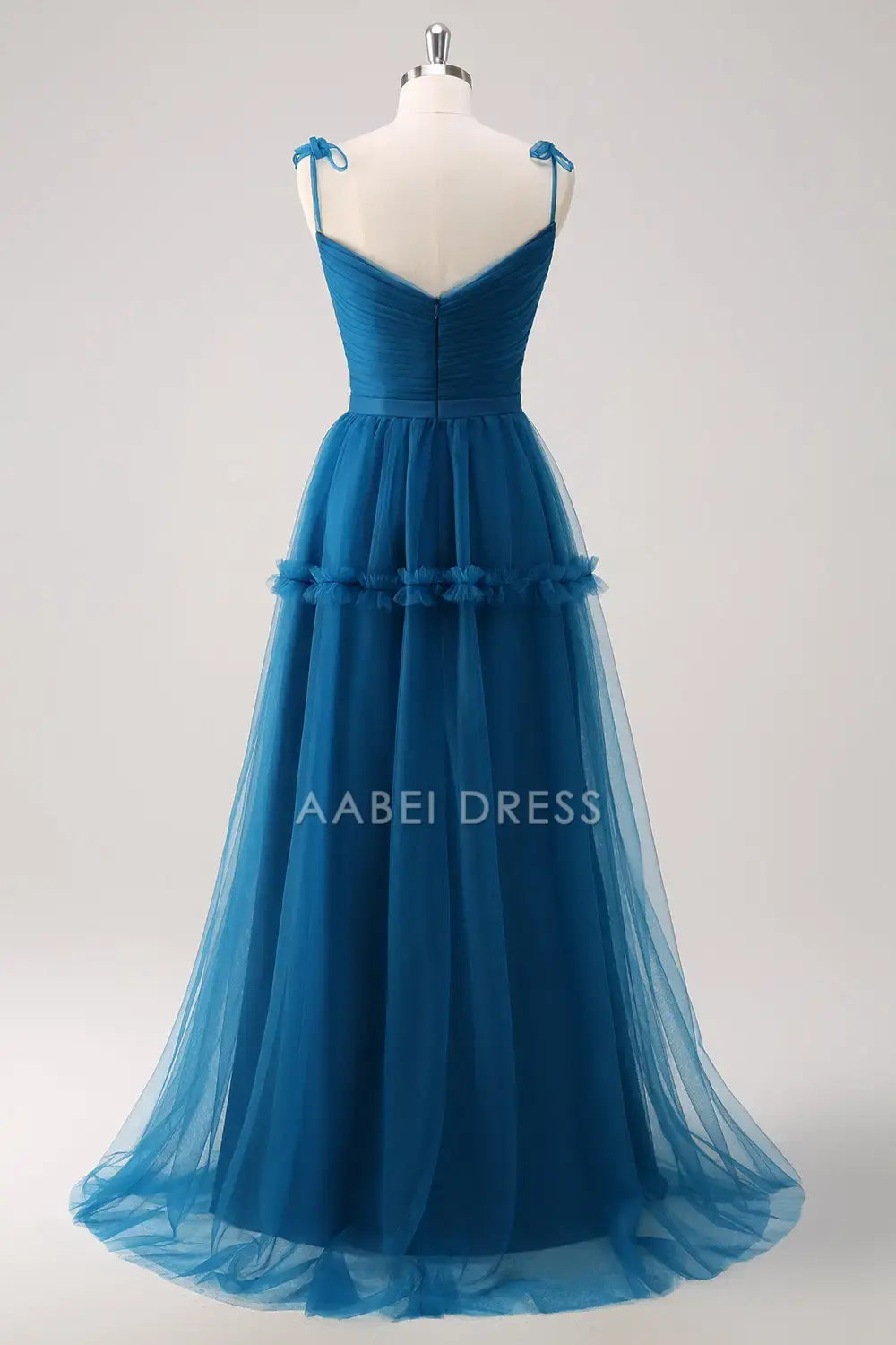 AABEI DRESS Formal Wear Dresses A Line Spaghetti Strap V Neck Pleated Fantastic Long Dress Hot Sale Prom Dress