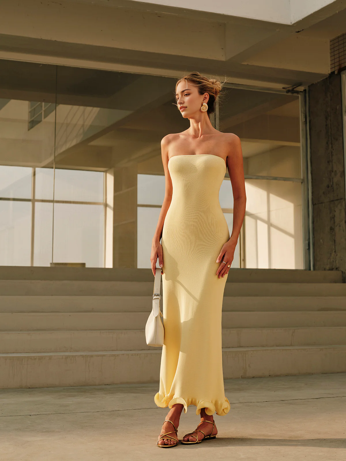 AABEI DRESS Formal Wear Dresses Charming Mermaid Strapless Backless Ruched Hemline Exquisite Hot Sale Prom Dress