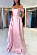 AABEI DRESS Formal Wear Dresses Elegant A Line Off the Shoulder Pleated Fashion Long Hot Sale Prom Dress