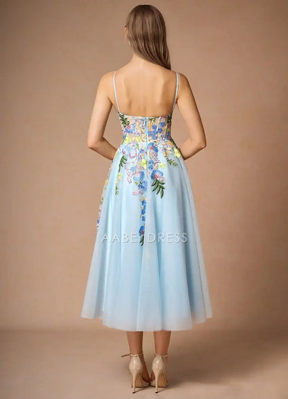 AABEI DRESS Formal Wear Dresses Elegant A Line Sweetheart Neckline Spaghetti Strap Exquisite Applique Backless Romantic Party Dress Hot Sale Prom Dress