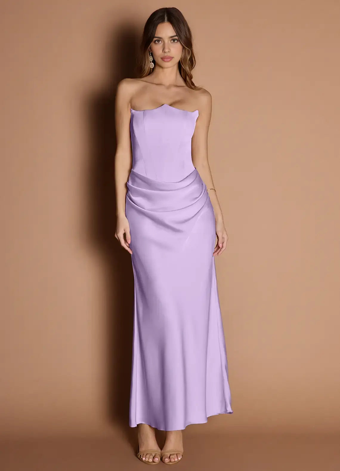 AABEI DRESS Formal Wear Dresses Mermaid Strapless Sweetheart Neckline Pleated Elegant Party Dress Hot Sale Prom Dress