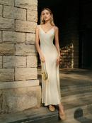 AABEI DRESS Formal Wear Dresses Sheath Spaghetti Strap V Neck Beadwork Backless Exquisite Fashion Hot Sale Prom Dress