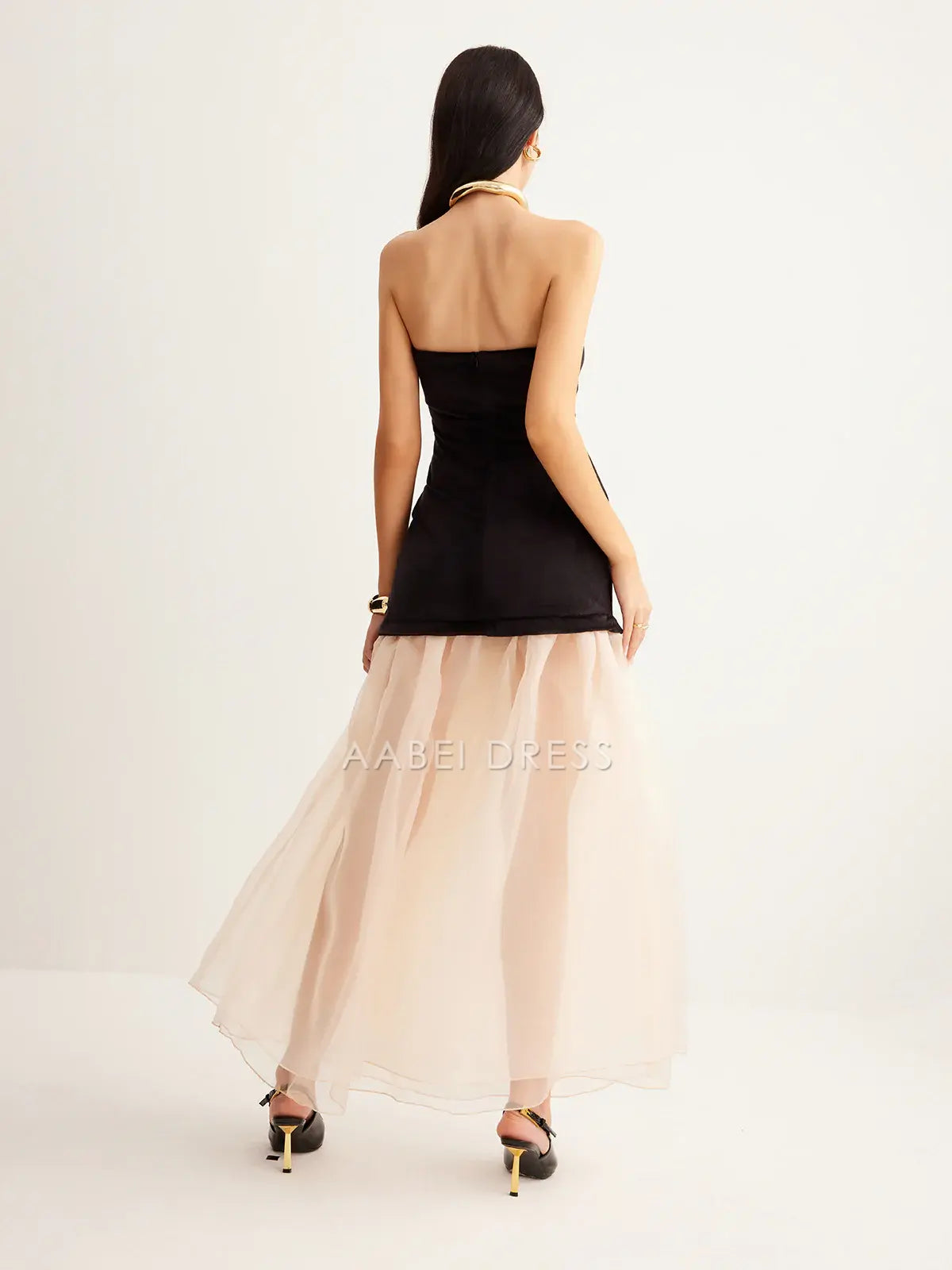 AABEI DRESS Formal Wear Dresses Sheath Strapless Split Joint Elegant Dress Hot Sale Prom Dress