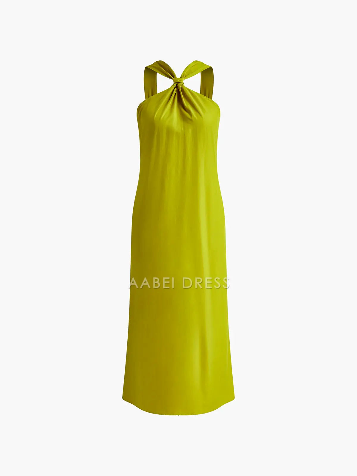 AABEI DRESS Formal Wear Dresses Straight Cross Halter Sleeveless Split Fashion Simple Long Dress Hot Sale Prom Dress