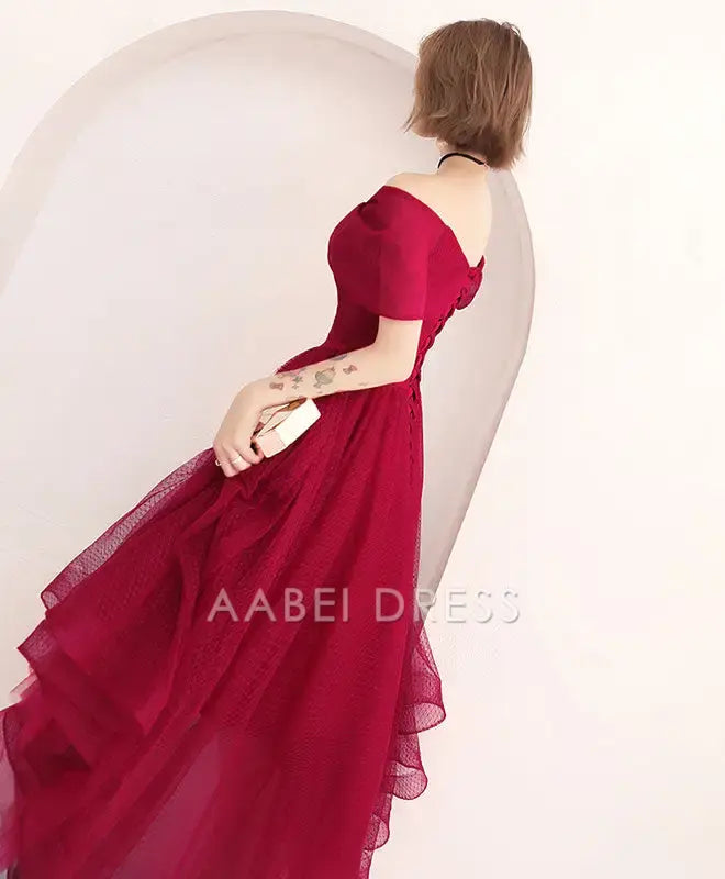 AABEI DRESS Formal Women's Dresses A Line Off Shoulder V Neck Exquisite Sweet Prom Dress