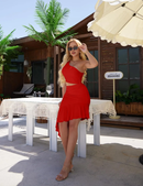 AABEI DRESS Formal Women's Dresses Evening Bodycon One Shoulder Ruffle Assymetrical Cut Out Party Cocktail Sexy Prom Dress