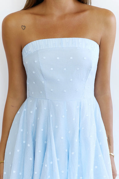 Charming Light Blue A-Line Strapless Sleeveless Shirred Back Mini Homecoming Dresses