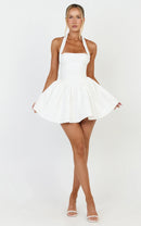 Chic A-Line Halter Sleeveless Open Back Mini Homecoming Dress for Parties and Special Occasions