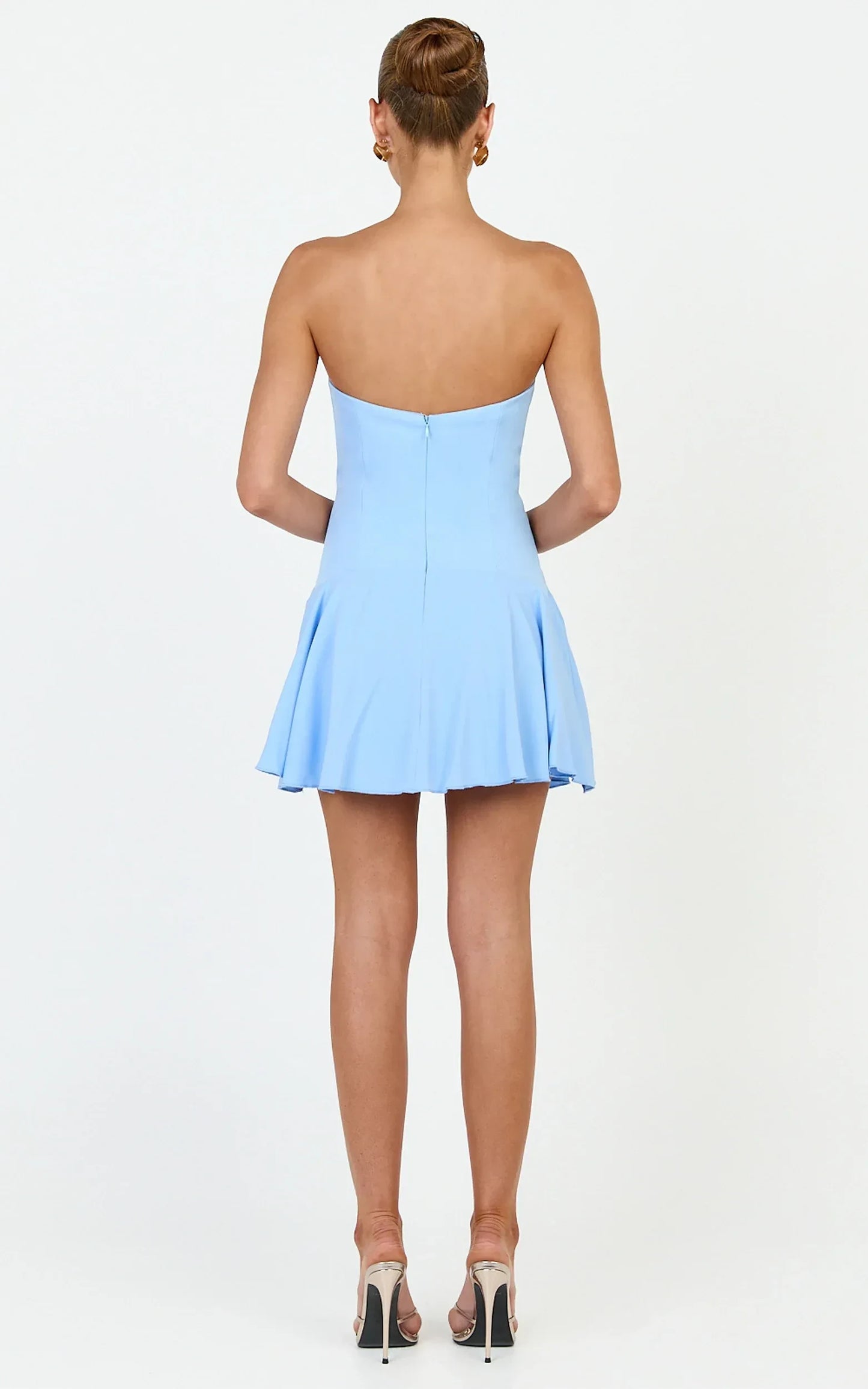 Chic A-Line Strapless Sleeveless Zipper Back Mini Homecoming Party Dress for Juniors