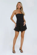 Chic A-Line Strapless Sweetheart Sleeveless Ruffled Mini Homecoming Party Dress for Teens