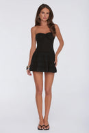 Chic Fitted Sweetheart Strapless Sleeveless Open Back Mini A-line Homecoming Dresses