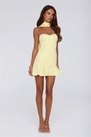 Chic Fitted Sweetheart Strapless Sleeveless Open Back Mini Ruffled Homecoming Dresses with Scarf Detail