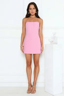 Chic Strapless Structured Sheath Sweetheart Sleeveless Zipper Back Mini Homecoming Dresses