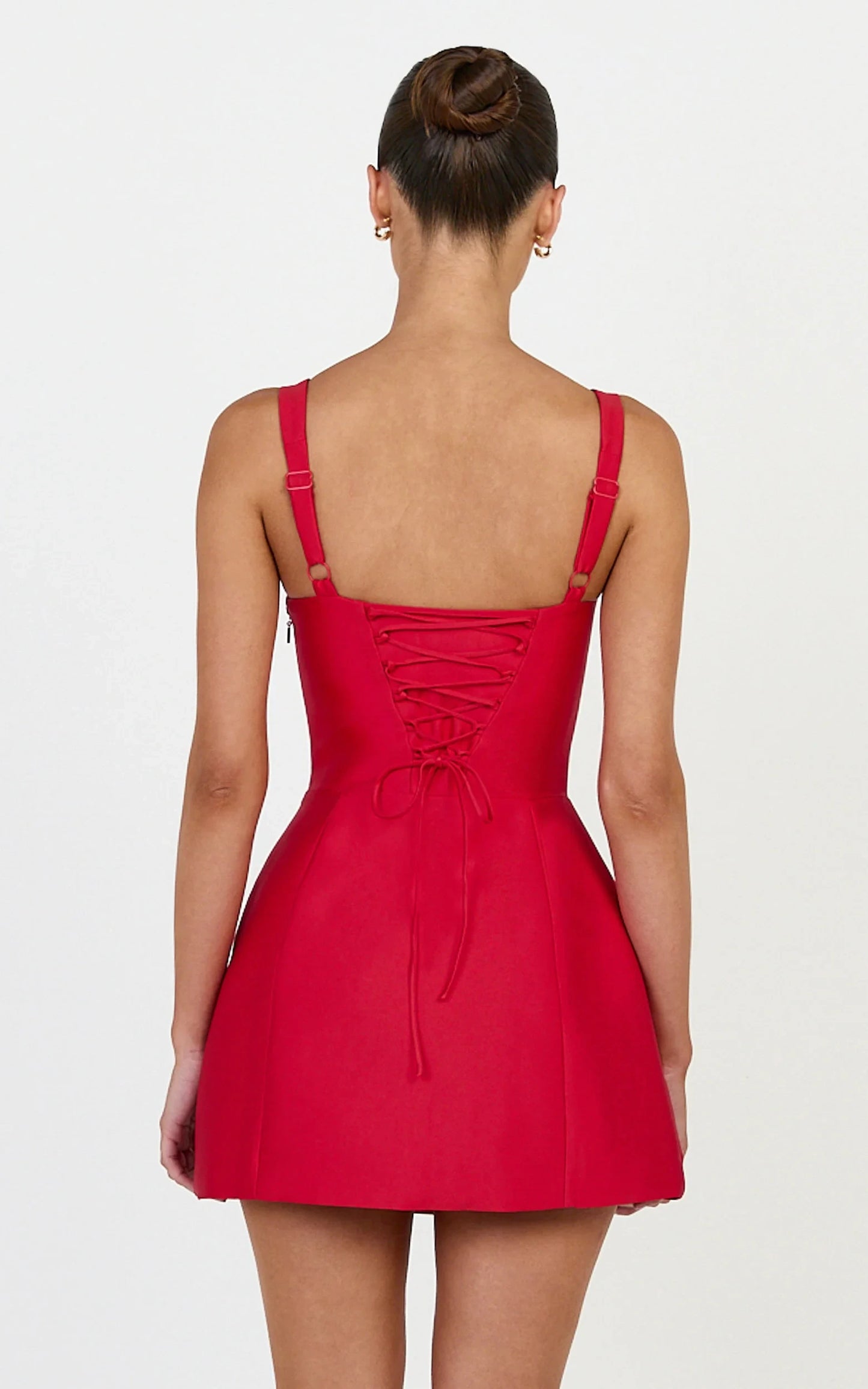 Chic Structured A-Line Sweetheart Neck Sleeveless Lace-Up Back Mini Homecoming Dresses for Parties