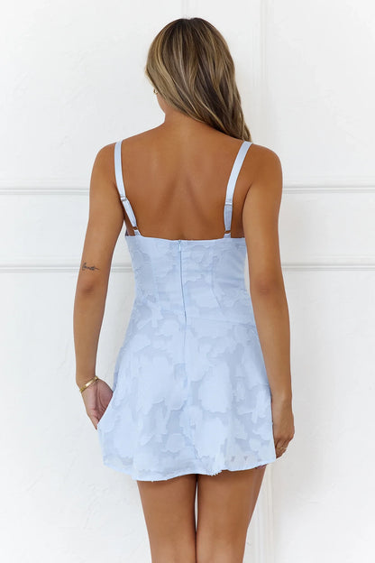 Elegant A-Line Cowl Neck Open Back Textured Mini Homecoming Dress