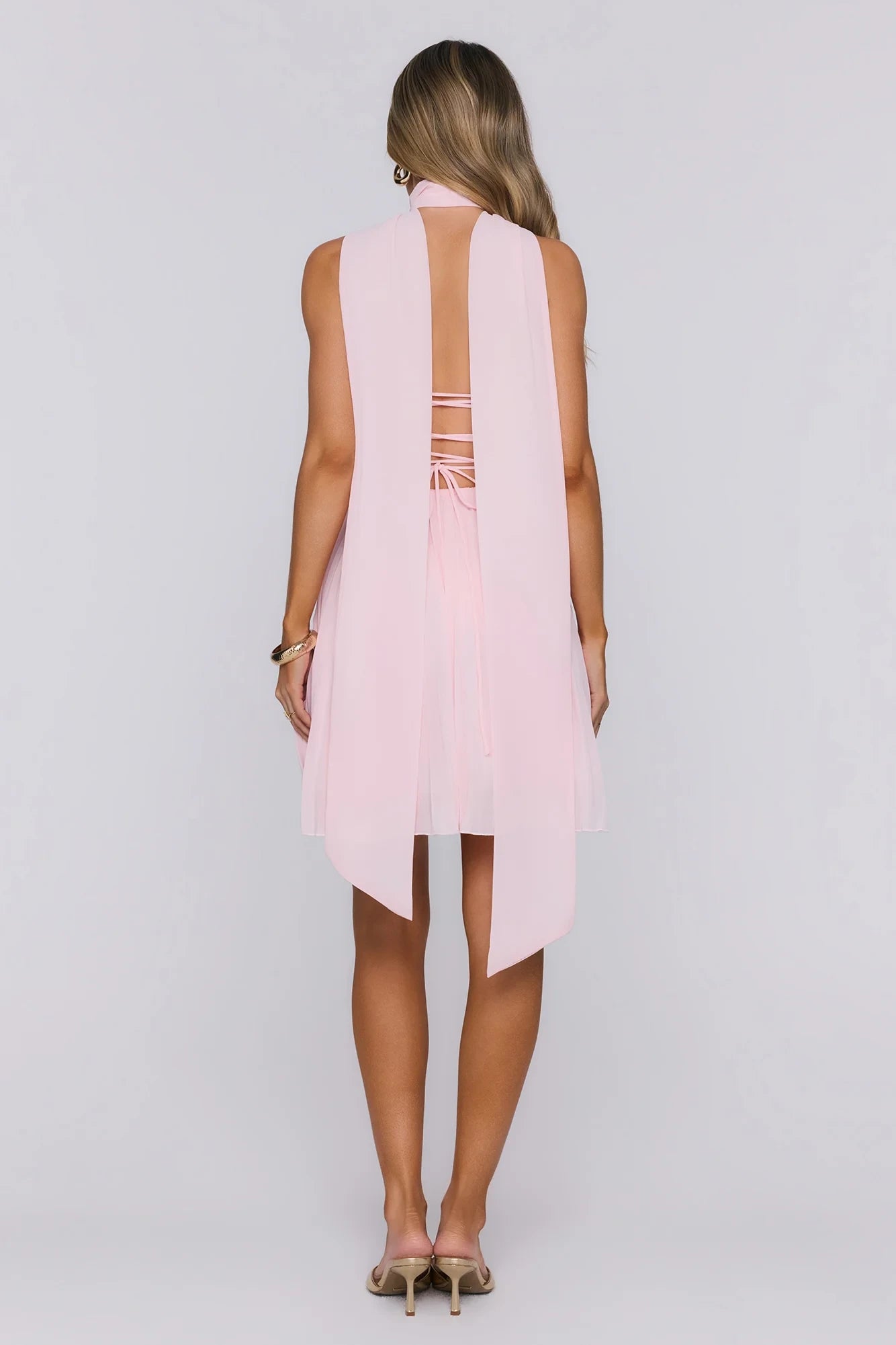 Elegant Pleated A-line Strapless Sleeveless Open Back Mini Homecoming Dresses