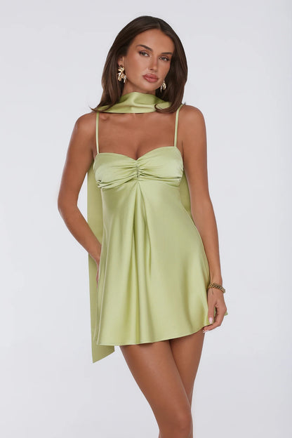Elegant Silky A-line Sweetheart Sleeveless Strappy Back Mini Homecoming Dresses