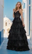 Glamorous A-Line Sweetheart Spaghetti-Strap Open-Back Floor-Length Prom Dress