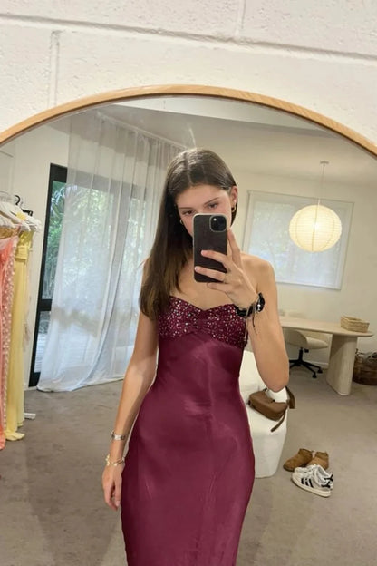 Glamorous Sheath Sweetheart Sleeveless Halter-Tie Back Sequin Formal Evening Dress