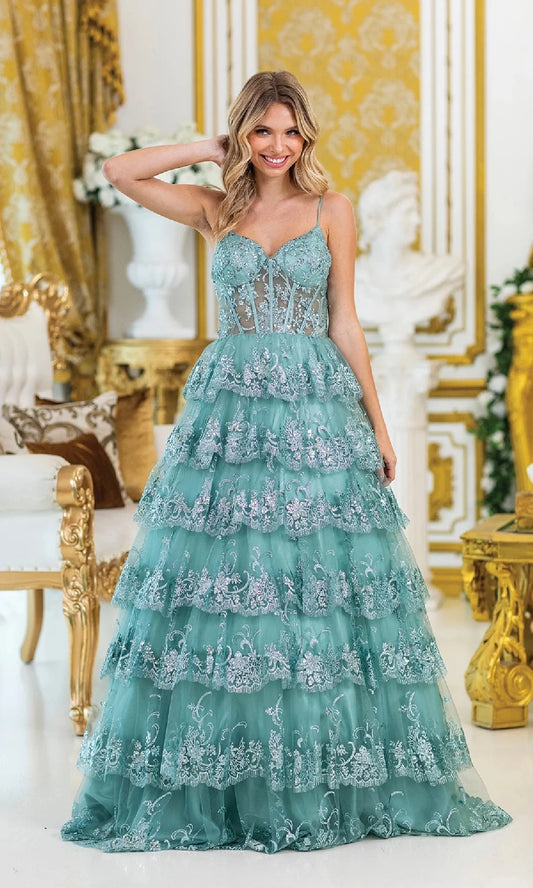 Enchanting A-Line Sweetheart Spaghetti-Strap Open-Back Floor-Length Prom Dress