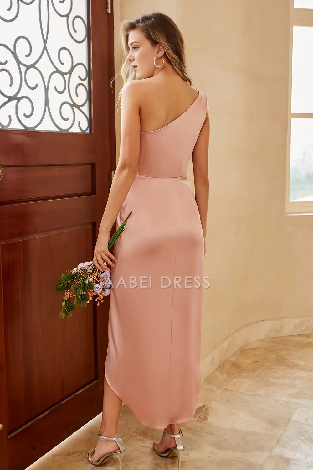AABEI DRESS Formal Wear Dresses Sheath One Shoulder Pleated Elegant Simple Hot Sale Prom Dress