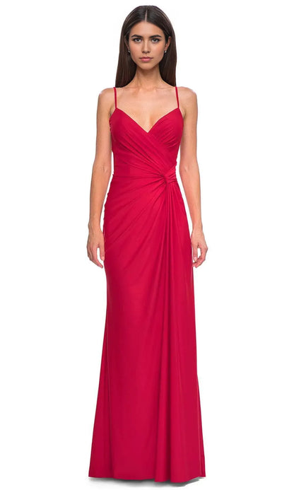 Sleek Mermaid Sweetheart Spaghetti Strap Lace Up Back Train Length Prom Dress