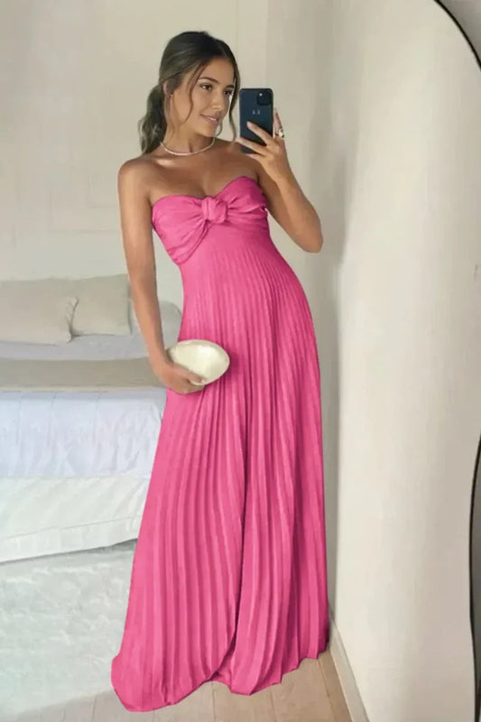 AABEI DRESS Elegant A Line Sweetheart Long with Ruffles Fashion Prom Dress
