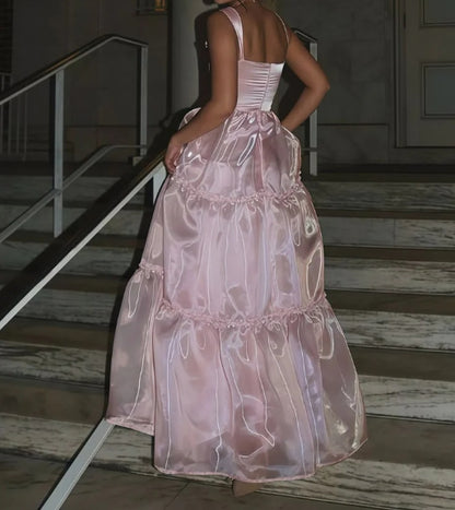 AABEI DRESS Prom Dress Stylish A Line Spaghetti Straps Long Gentle Elegant Formal Dress