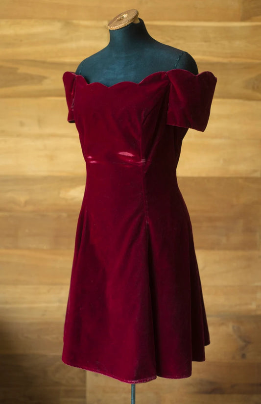 Evening Dress Velvet Dress Strapless Short Skirt Fashion Simple Formal Dresses Wedding Guest Dress