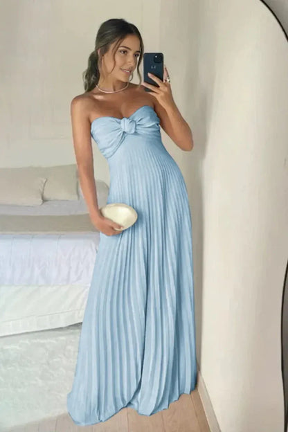 AABEI DRESS Elegant A Line Sweetheart Long with Ruffles Fashion Prom Dress