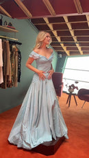 AABEI DRESS Prom Dress Retro A Line Off The Shoulder Pleated Long With Ruffles Elegant Formal Dress