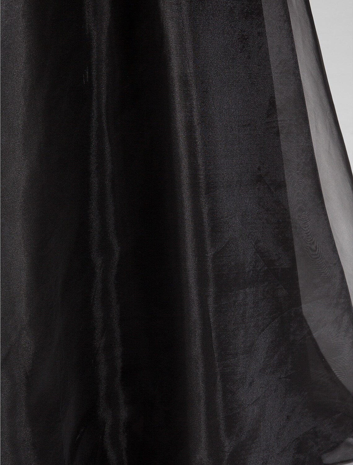 Elegant A-Line Sweetheart Ruched Beaded Black Floor Length Prom Dress.