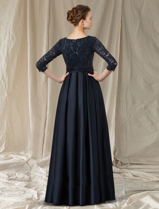 Elegant A-Line V-Neck Long Sleeve Lace Bow Evening Dress for Engagement.