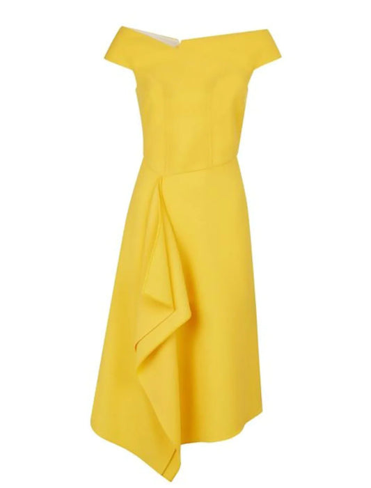 Elegant Sheath Boat Neck Short Sleeve Satin Knee Length Cocktail Party Dress.