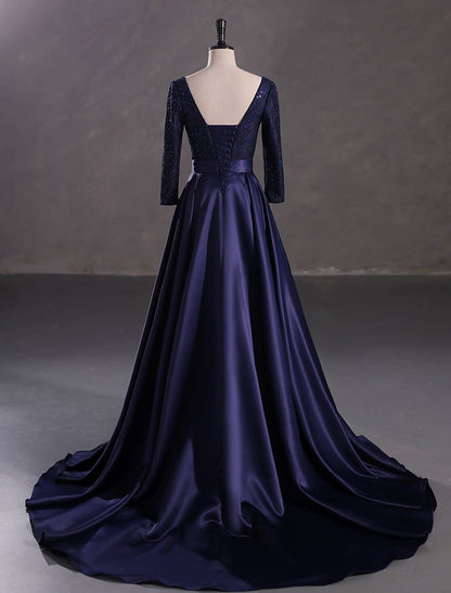 Dazzling Sequin Evening Gown for Special Occasions.